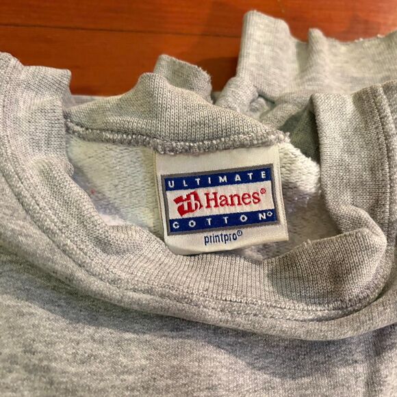 Vintage Men's Crewneck Grey Sweatshirt Size S/M - Picture 4 of 6